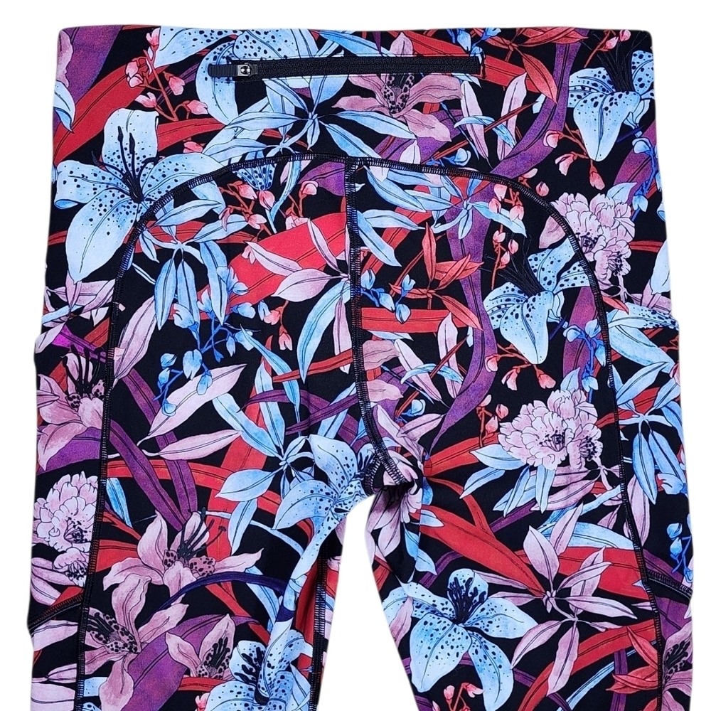 Lululemon Speed Up Crop 21" Lush Lillies Multi Size 6 - Picture 8 of 10